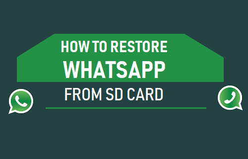 Restaurar WhatsApp desde la tarjeta SD