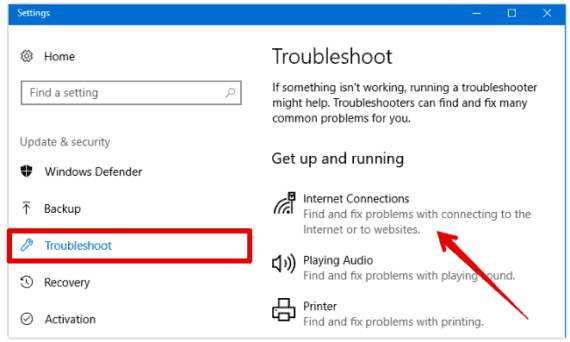 Windows  10 pantalla de solución de problemas