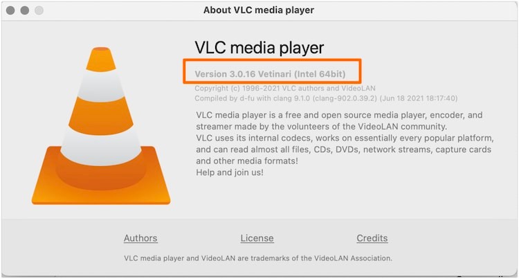 Versión para Mac del reproductor multimedia VLC