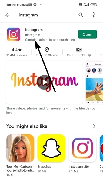 los carretes de instagram no funcionan
