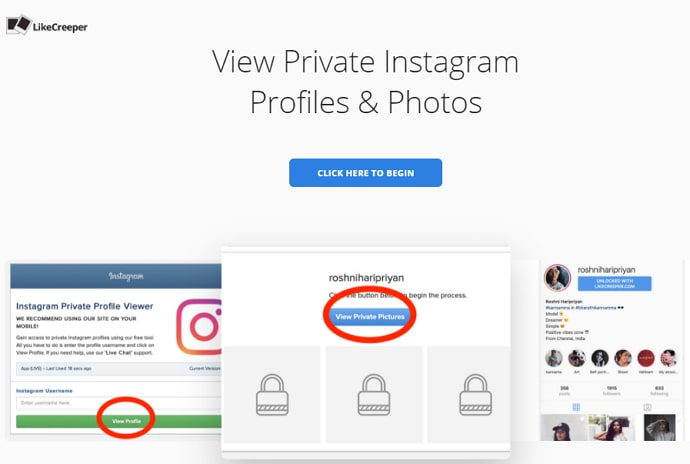 ver perfil privado de instagram