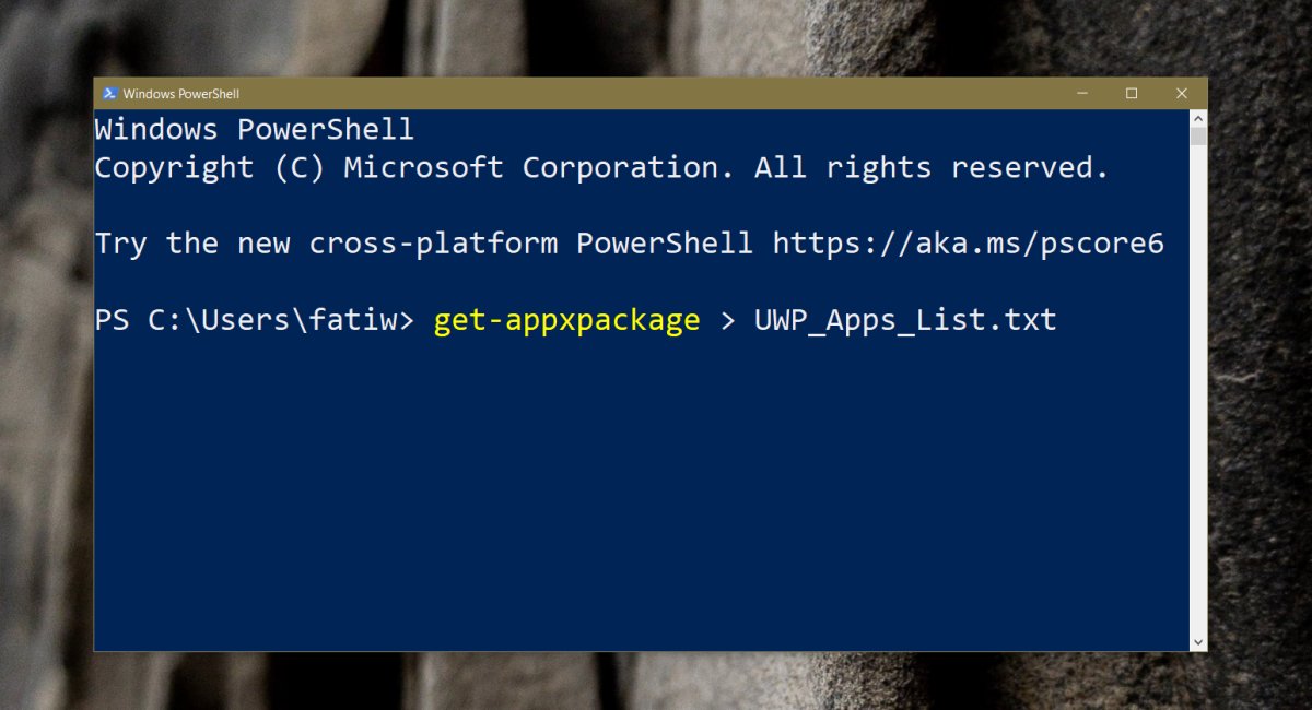 كيفية فتح تطبيقات UWP من سطر الأوامر على Windows 10 1