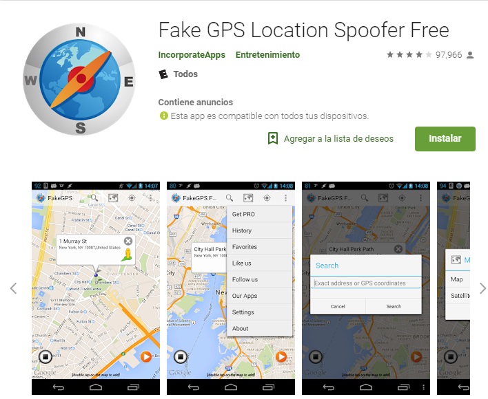 وهمية GPS موقع Spoofer مجانا