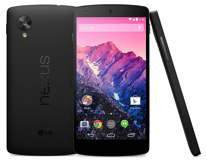 الأمامي والخلفي من LG Nexus 5