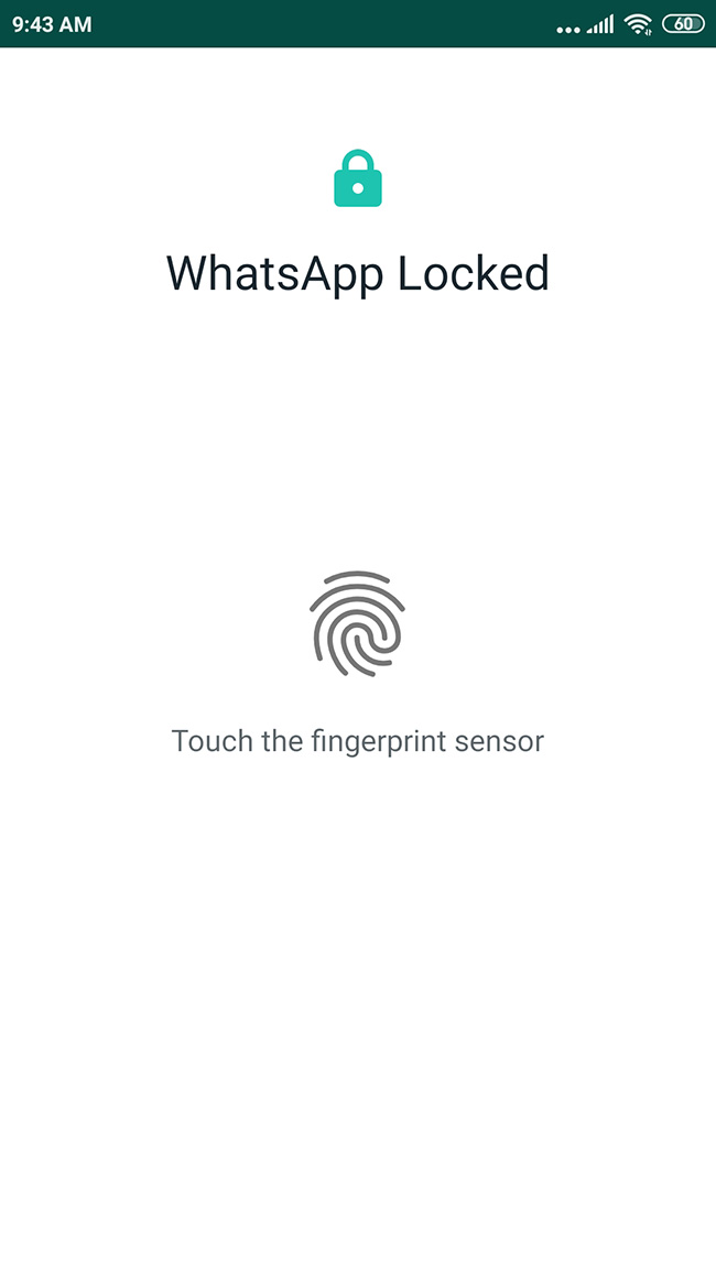 كيفية استخدام ميزة قفل بصمات الأصابع الجديدة في WhatsApp 4