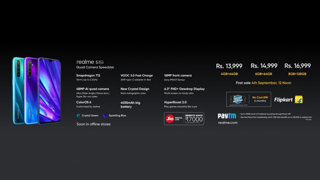 Realme 5 و Realme 5 Pro تم إطلاقهما في الهند باستخدام كاميرات رباعية: السعر ، الميزات 1