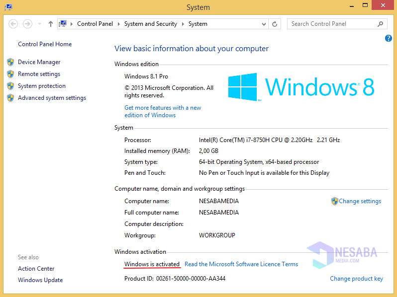 تفعيل Windows 8 الخطوة 7