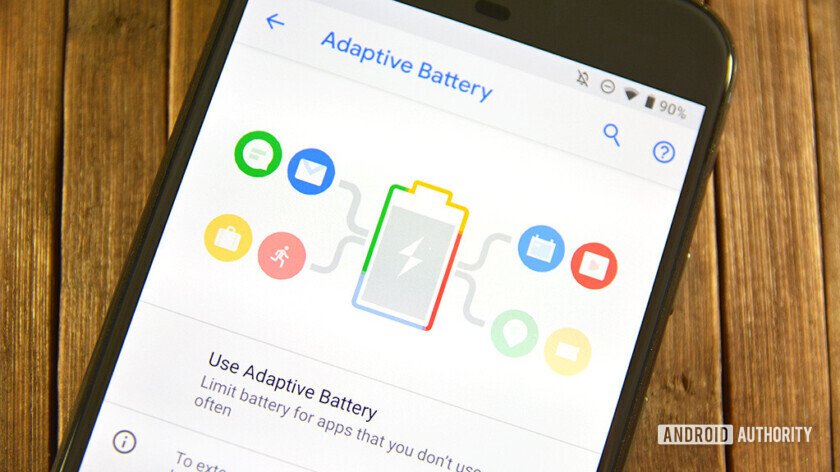 قائمة Adaptive Battery في Android Pie.
