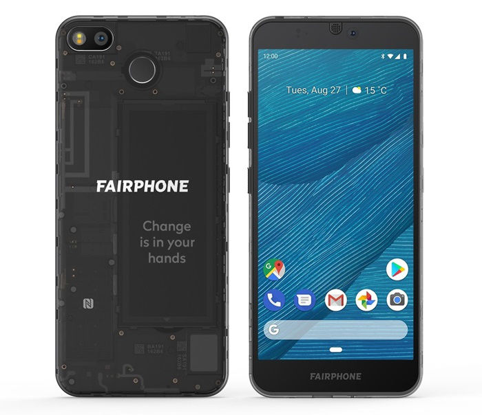 ميزات Fairphone 3 "width =" 700 "height =" 604