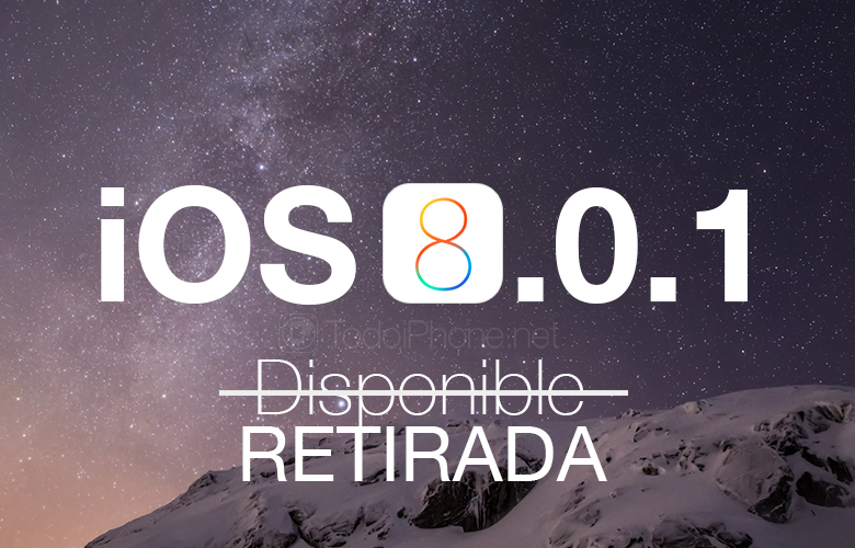 iOS 8.0.1 لأجهزة iPhone و iPad ، تم نشرها وإزالتها بسرعة 1