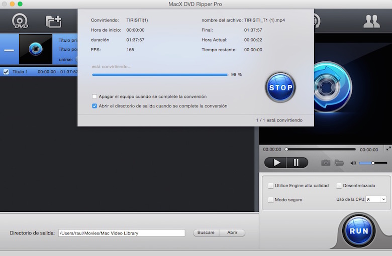 كيفية نسخ أقراص DVD على Mac لمشاهدتها على iPhone باستخدام WinX DVD Ripper Mac Free 6