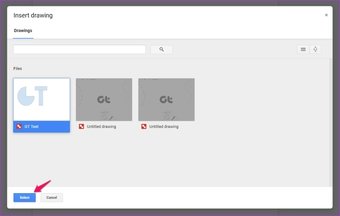 إدراج رسومات Google في مستندات Google 9