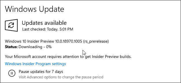إصدارات مايكروسوفت Windows 10 20H1 Preview Build 18970 1