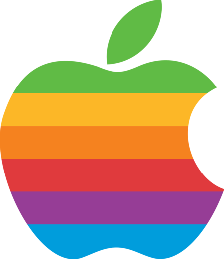 شعار Apple قوس قزح خمر