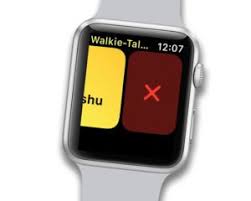   تعليق استخدام le ​​Talkie walkie sur son Apple Watch