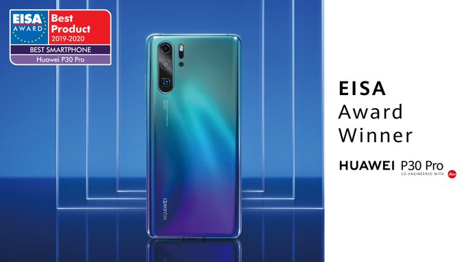 حصل Huawei P30 Pro على EISA "أفضل هاتف ذكي للعام" للمرة الثانية على التوالي 1