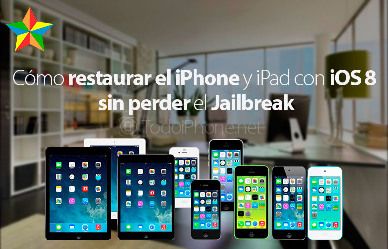 كيفية استعادة iPhone مع iOS 8.0.x - 8.1 دون فقد Jailbreak 1