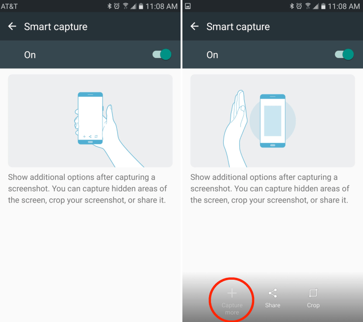 كيفية التقاط لقطة على Galaxy Note 10 3
