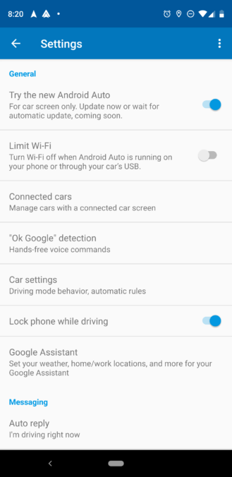 نصيحة: إذا كنت لا تزال لا تملك تطبيق Android Auto الجديد ، فتحقق من إعدادات التطبيق 8