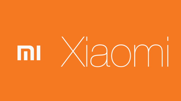 شعار XIAOMI مع خلفية برتقالية