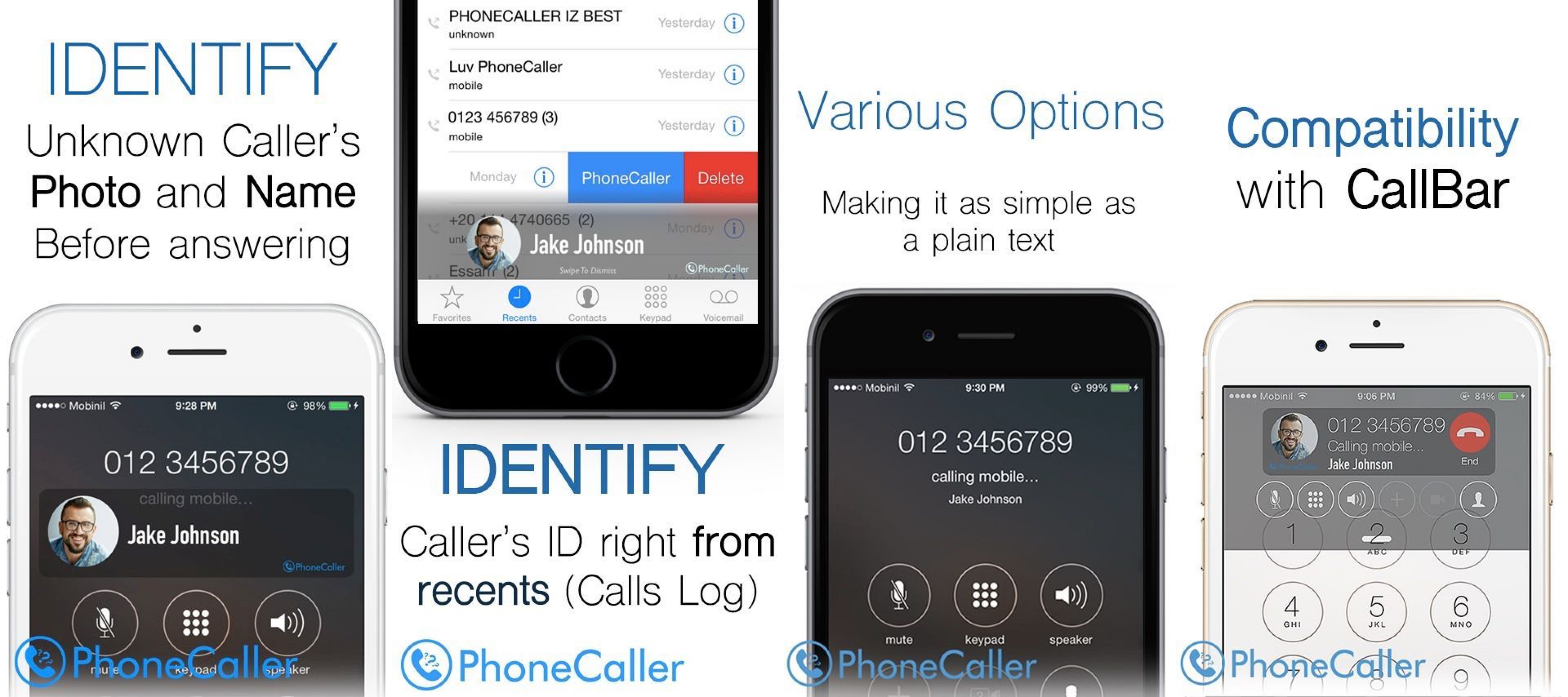 يمكنك زيادة معرف المتصل الخاص بجهاز iPhone الخاص بك عن طريق الهاتف مع PhoneCaller 1