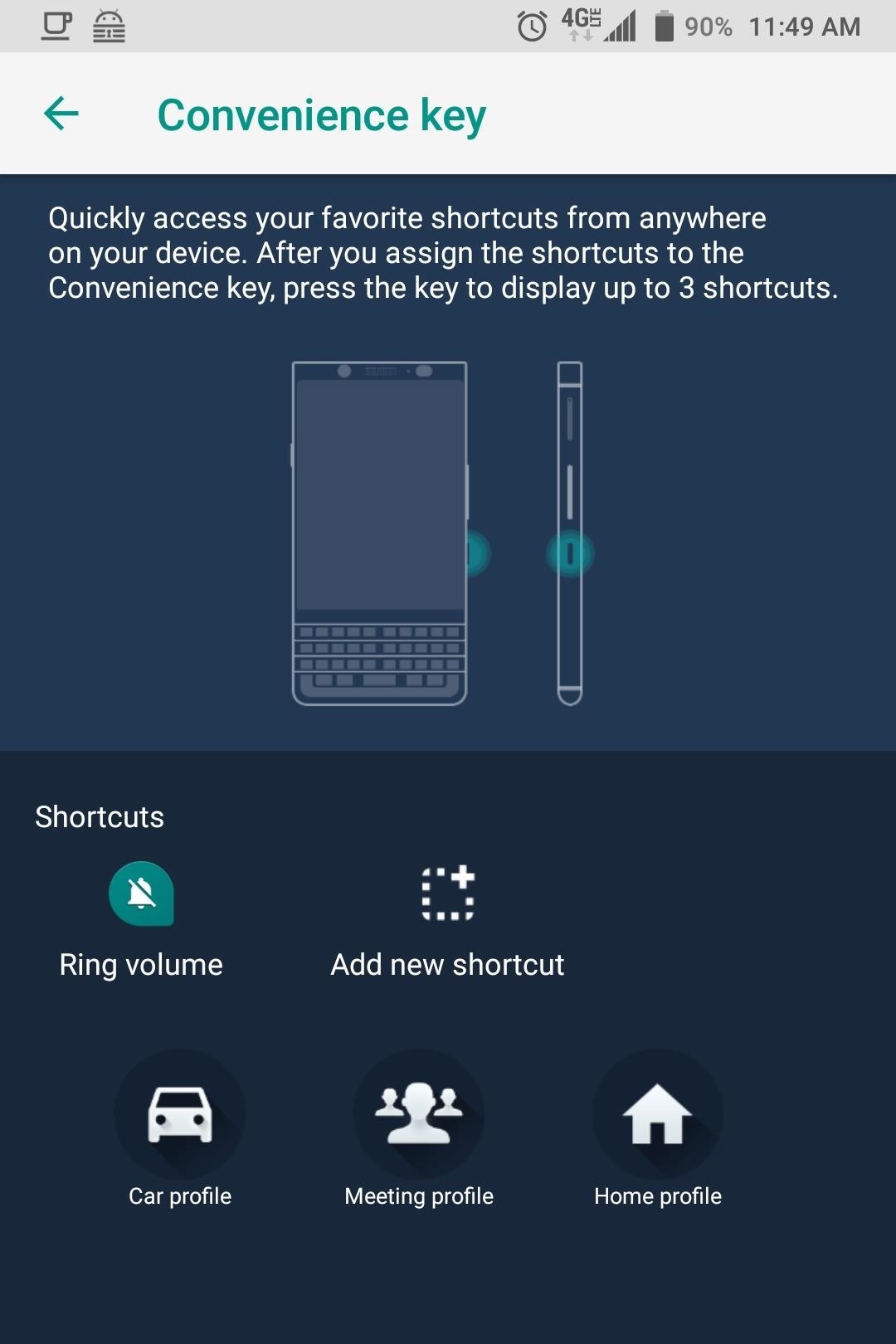 اجعل مفتاح راحة BlackBerry KEY2 يشغل تطبيقات مختلفة بناءً على موقعك