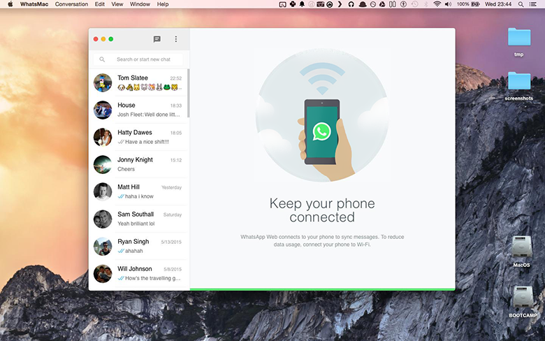 يجلب WhatsMac دردشة WhatsApp إلى جهاز Mac الخاص بك مجانًا 2
