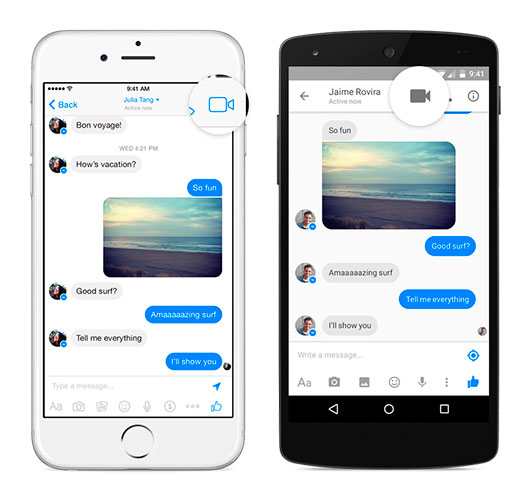 Facebook يبدأ Messenger في تنشيط مكالمات الفيديو 2