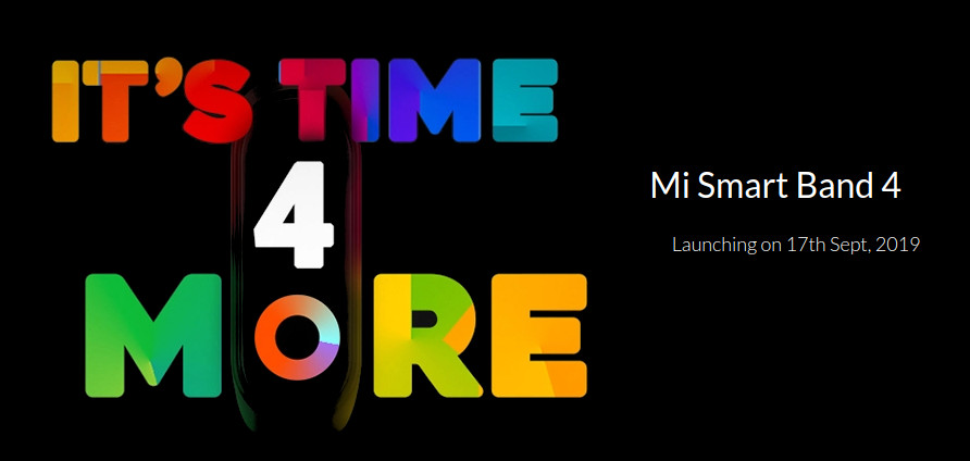 Xiaomi Mi Band 4 مع شاشة AMOLED ملونة مقاس 0.95 بوصة يتم إطلاقها في الهند في 17 سبتمبر 1