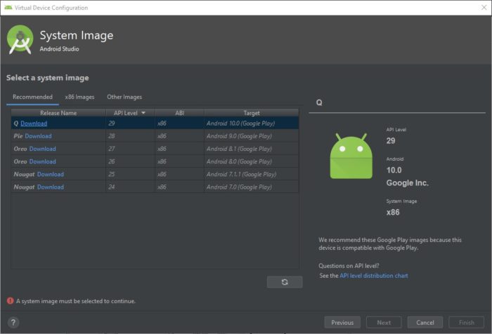 قم بتثبيت Android 10 على جهاز الكمبيوتر باستخدام Android Studio / Emulator 4