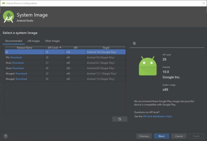 قم بتثبيت Android 10 على جهاز الكمبيوتر باستخدام Android Studio / Emulator 7