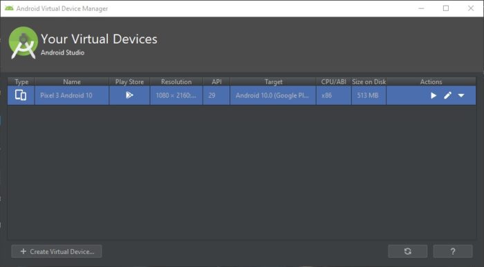 قم بتثبيت Android 10 على جهاز الكمبيوتر باستخدام Android Studio / Emulator 9