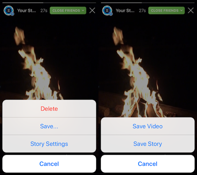 كيفية تنزيل الفيديو من Instagram قصة