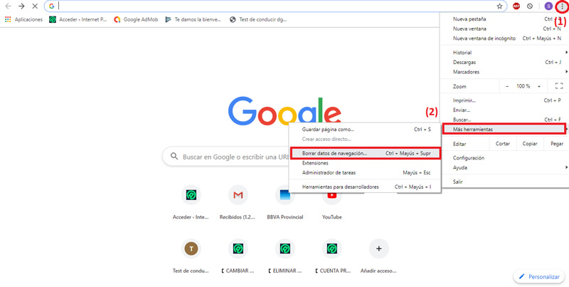 خطوات لمسح ذاكرة التخزين المؤقت لمتصفح Google Chrome
