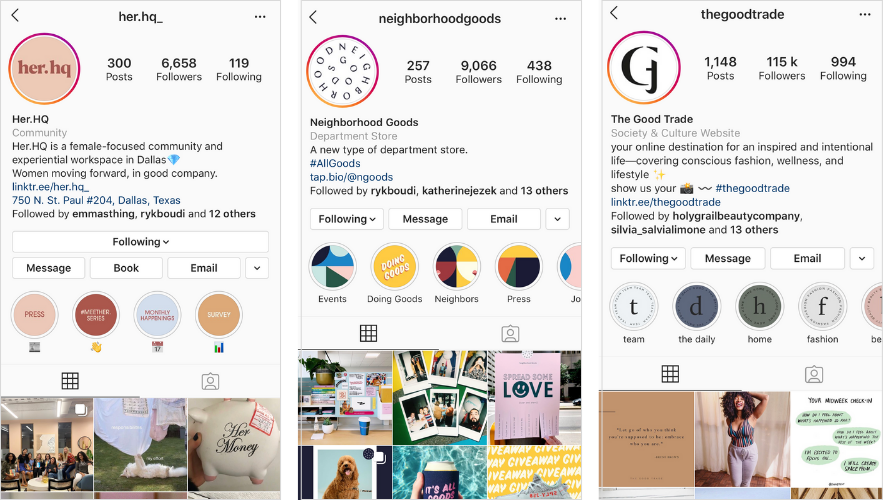 Instagram  قصص يبرز يغطي العلامة التجارية الجمالية