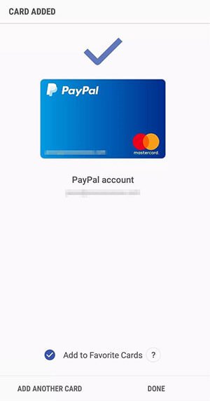 Samsung Pay - Paypal تأكيد