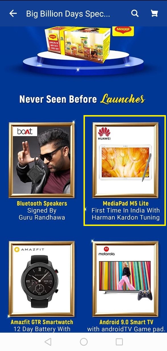 HUAWEI MediaPad M5 Lite مع شاشة FULL HD عالية الدقة مقاس 8 بوصات ، وإطلاق بطارية 5100mAh في الهند خلال Flipkart Big Billion Days 1
