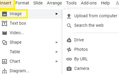 كيفية جعل صورة مجمعة في شريحة جوجل 2