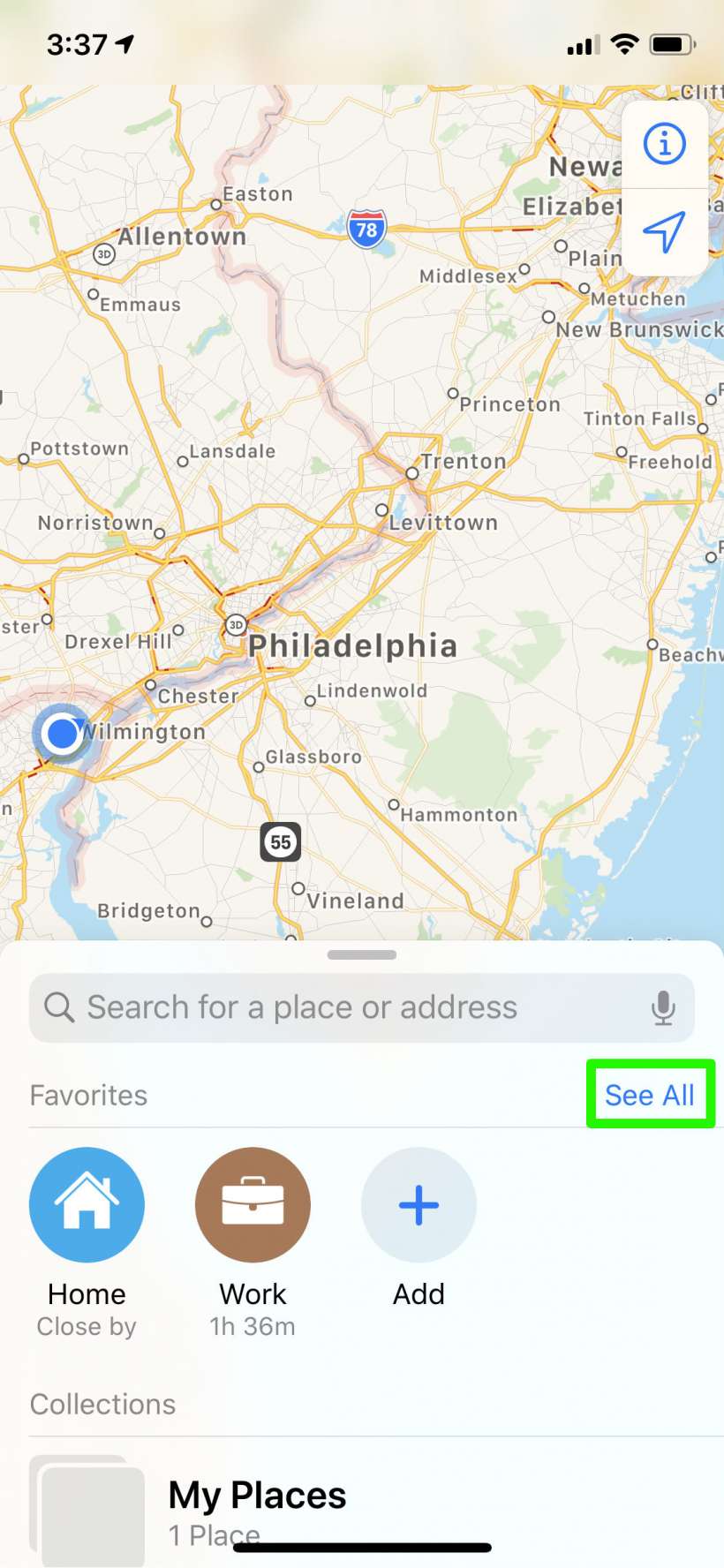 كيفية مشاركة ETA تلقائيًا من تطبيق Maps على iPhone و iPad.