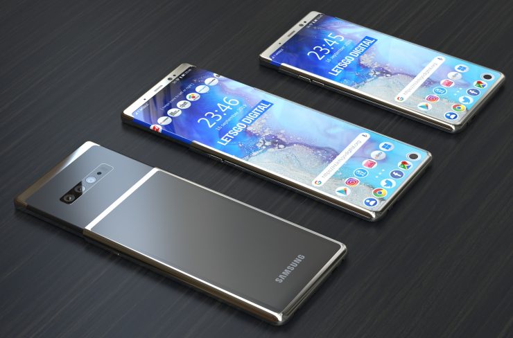 سامسونج Galaxy S11 Plus Design بناءً على براءة الاختراع 2 740 × 488 1