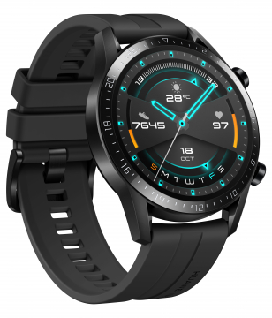 Huawei Watch GT 2 (46 مم) أسود غير لامع | (ج) هواوي