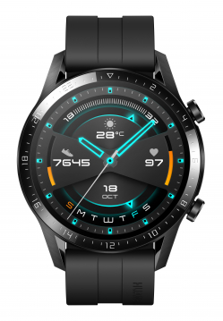 Huawei Watch GT 2 (46 مم) أسود غير لامع | (ج) هواوي