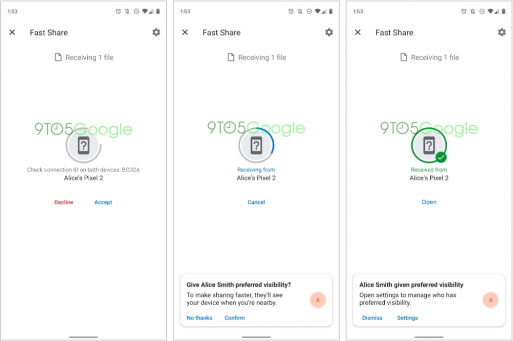 سيكون Fast Share هو اسم خليفة Android Beam لنقل الملفات بين الأجهزة 3