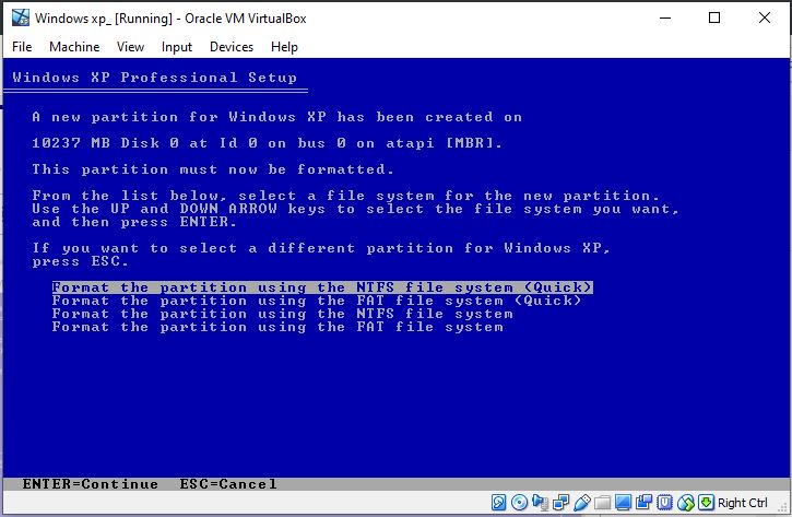 كيفية تثبيت Windows XP ISO على Windows 10 VirtualBox 9