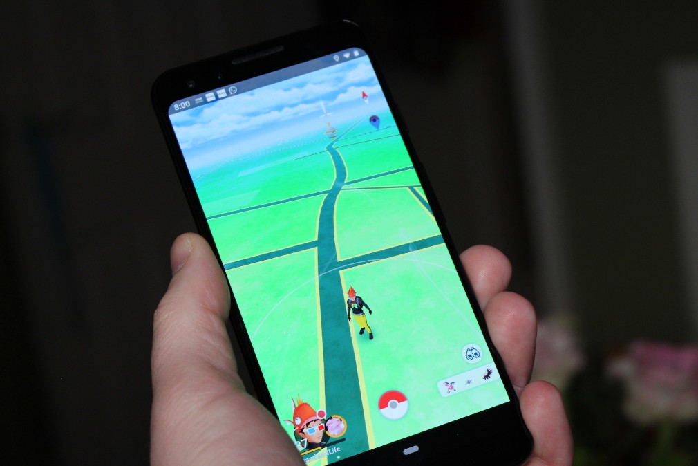 Google Pixel 3 review screenshot - لعب Pokemon Go