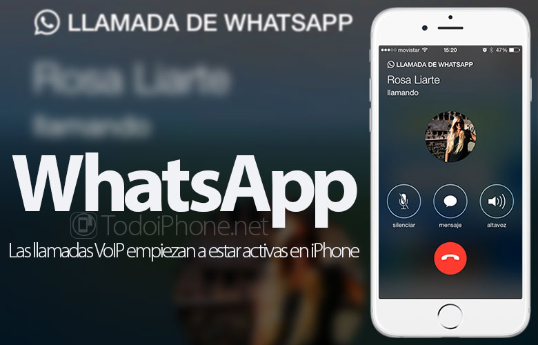 WhatsApp: تبدأ مكالمات VoIP في أن تكون نشطة على iPhone 1