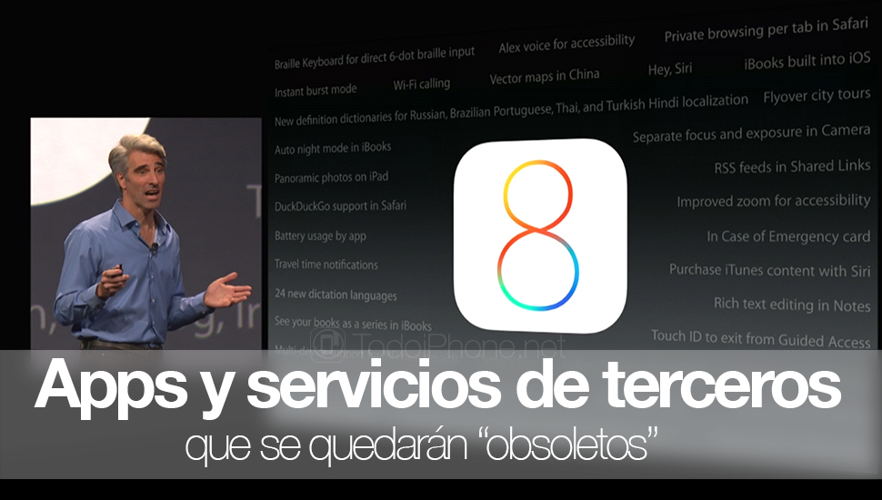 iOS 8: تطبيقات وخدمات الطرف الثالث التي ستكون "قديمة". دروببوإكس ، واتس اب وغيرها 1