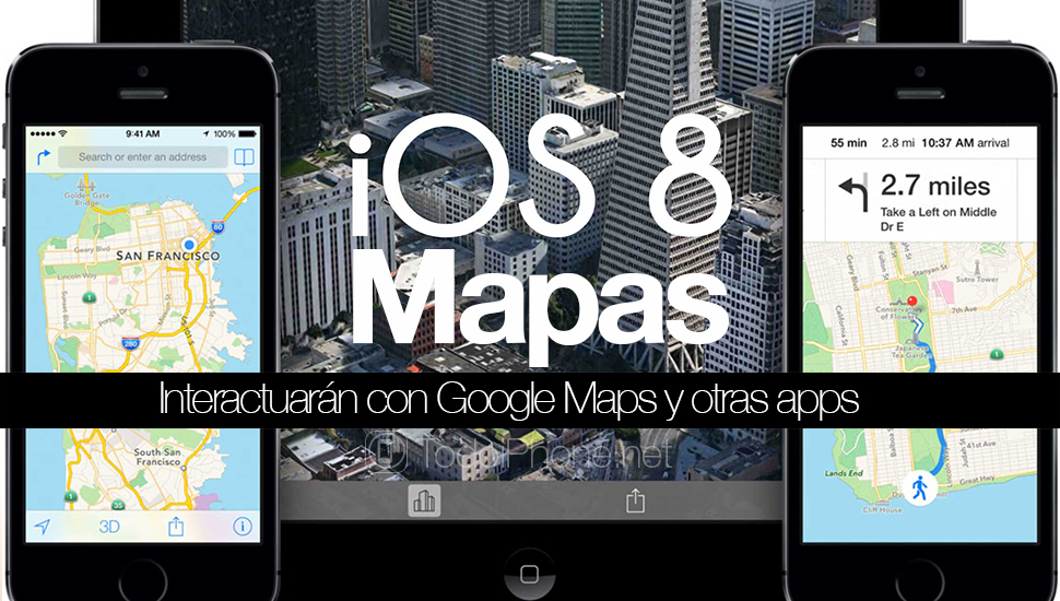 خرائط Apple التفاعل مع خرائط جوجل وغيرها من التطبيقات 1