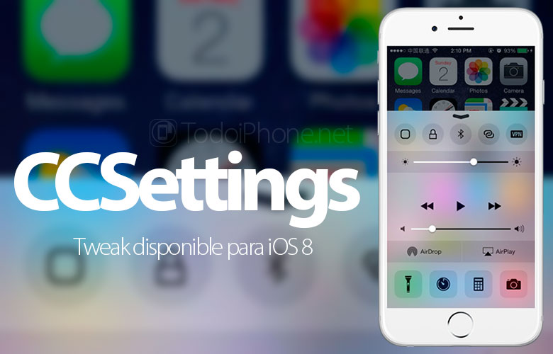 قرص CCSettings متوفر الآن لنظام iOS 8 1