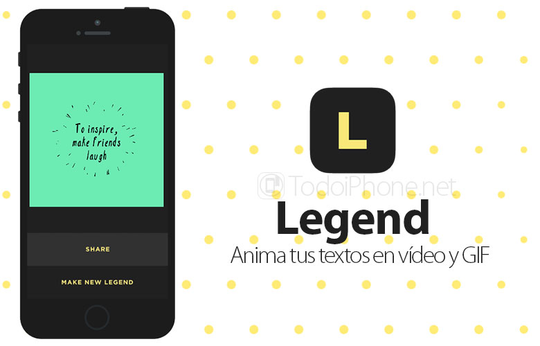 يساعدك Legend على إنشاء نصوص متحركة باستخدام iPhone 1